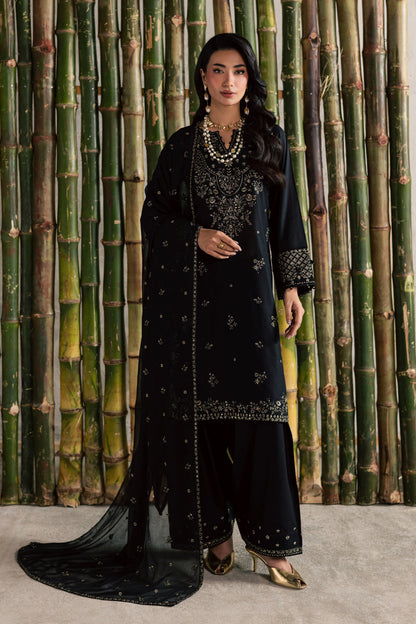 Batik | Festive Eid 26 | Ash - Luxury Dress - available at Maria Faisal in UK and USA.