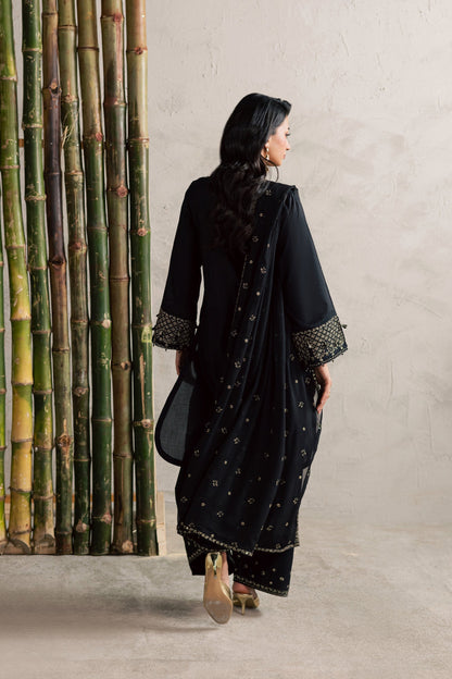 Batik | Festive Eid 26 | Ash - Luxury Dress - available at Maria Faisal in UK and USA.