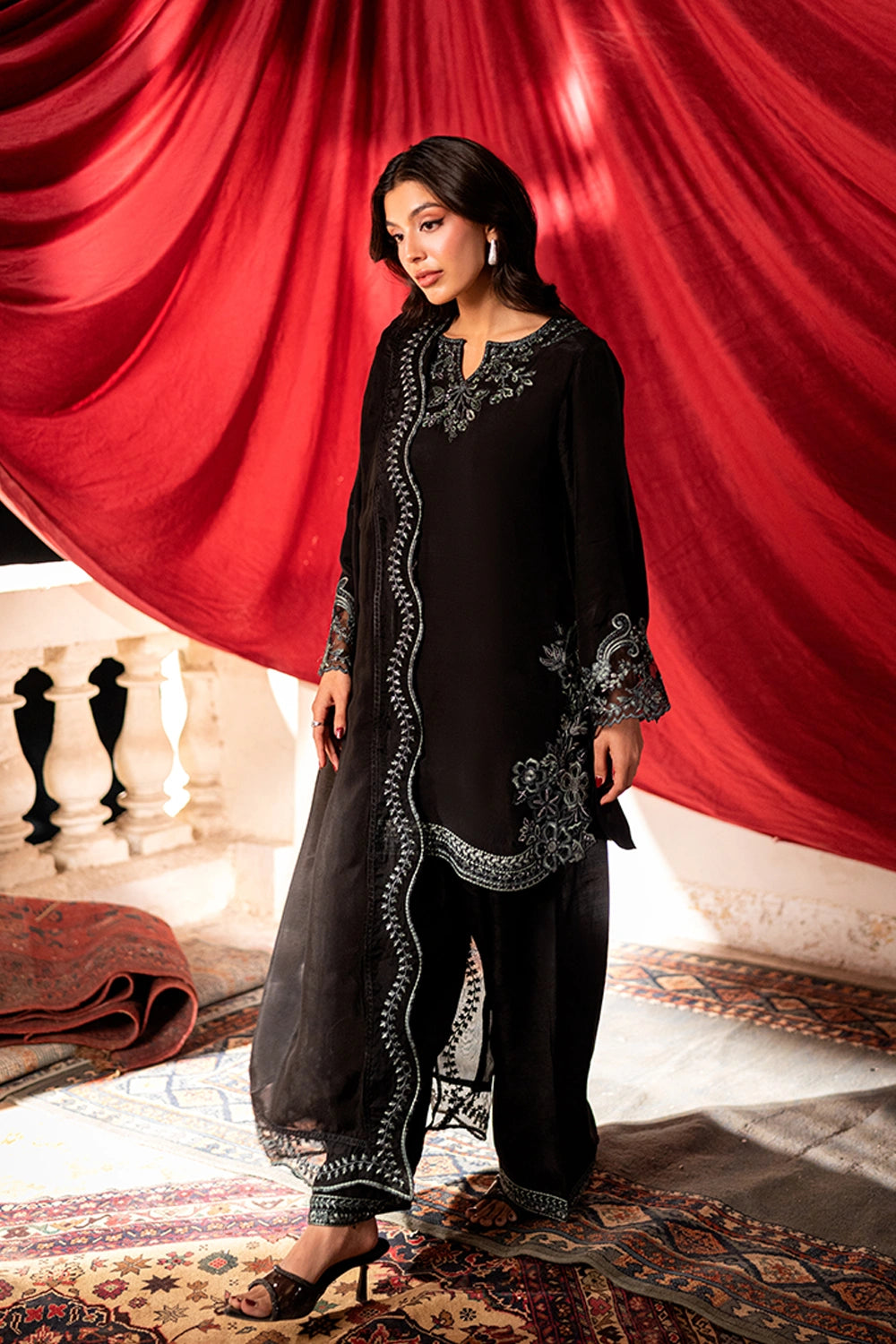 Azure | Vogue Formals | Ashfern - Formal Dress - available at Maria Faisal in UK and USA.