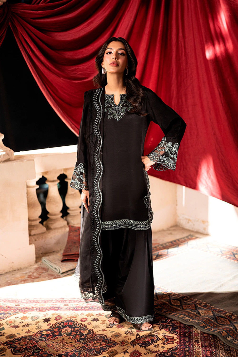 Azure | Vogue Formals | Ashfern - Formal Dress - available at Maria Faisal in UK and USA.