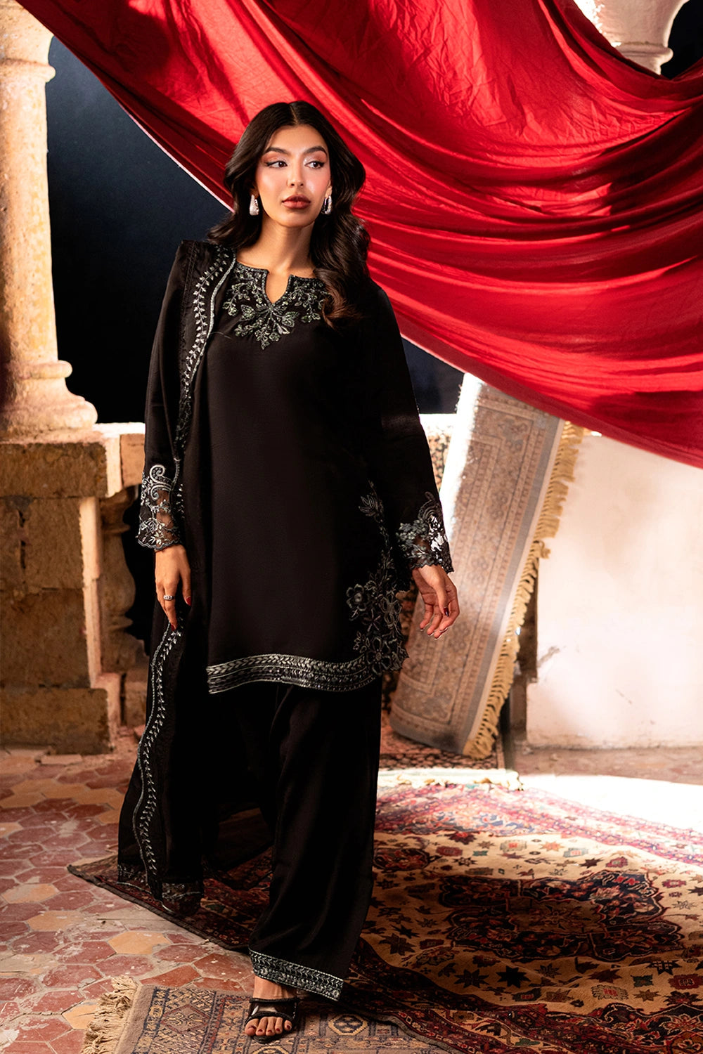Azure | Vogue Formals | Ashfern - Formal Dress - available at Maria Faisal in UK and USA.