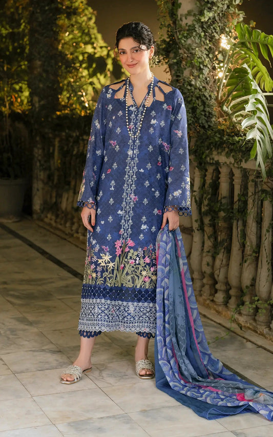 Asifa and Nabeel | Gulkari Summer 25 | Azure Whisper (GKL-05) - Ladies Clothes 