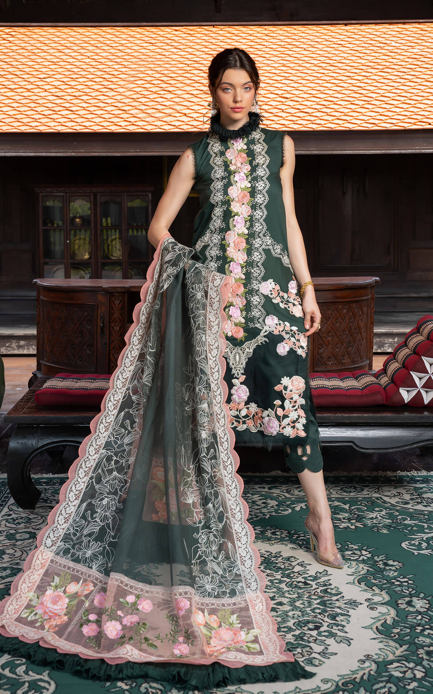 Asifa and Nabeel | Rosemary Ruffles 24 | Charisma - Pakistani Dress - Maria Faisal