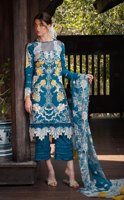 Asifa and Nabeel | Rosemary Ruffles 24 | Flora - Pakistani Dress - Maria Faisal
