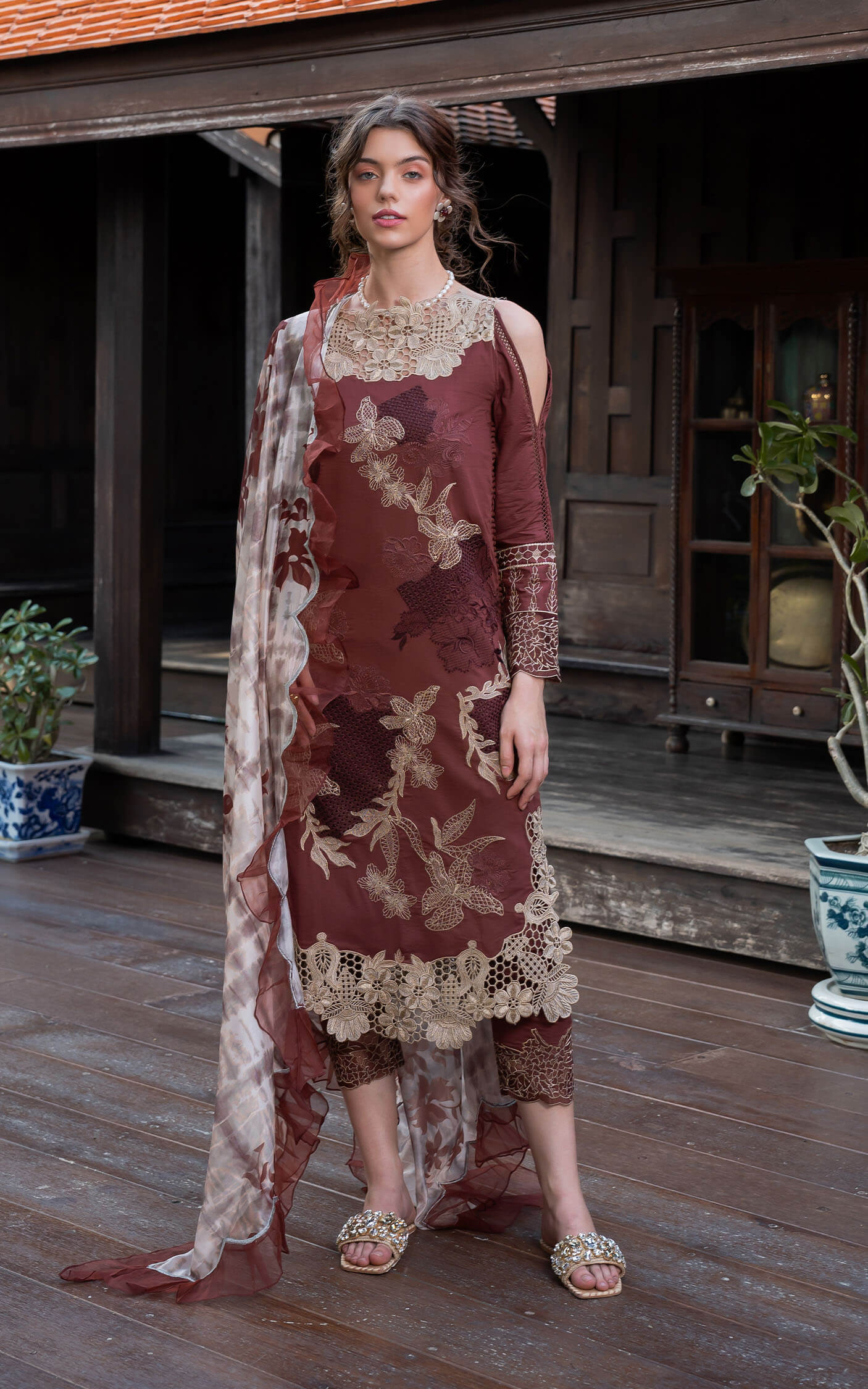 Asifa and Nabeel | Rosemary Ruffles 24 | Sheen - Pakistani Dress - Maria Faisal