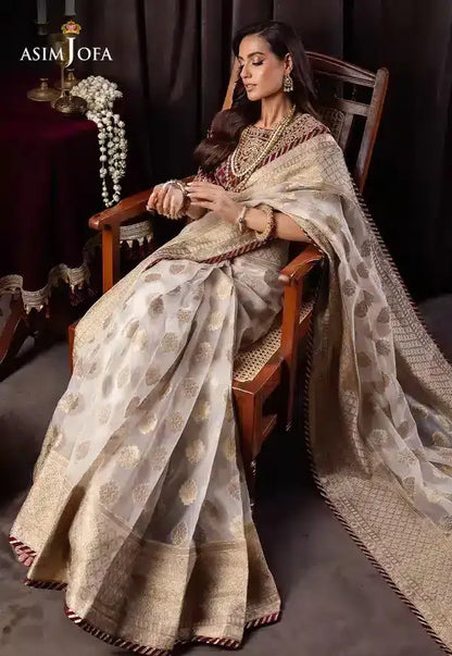 Asim Jofa | Bekhudi Luxury Chiffon 23 | AJBK-04 by Maria Faisal - Registered Vendor of : Asim Jofa - type : Pakistani Dress - 100% original wedding dresses