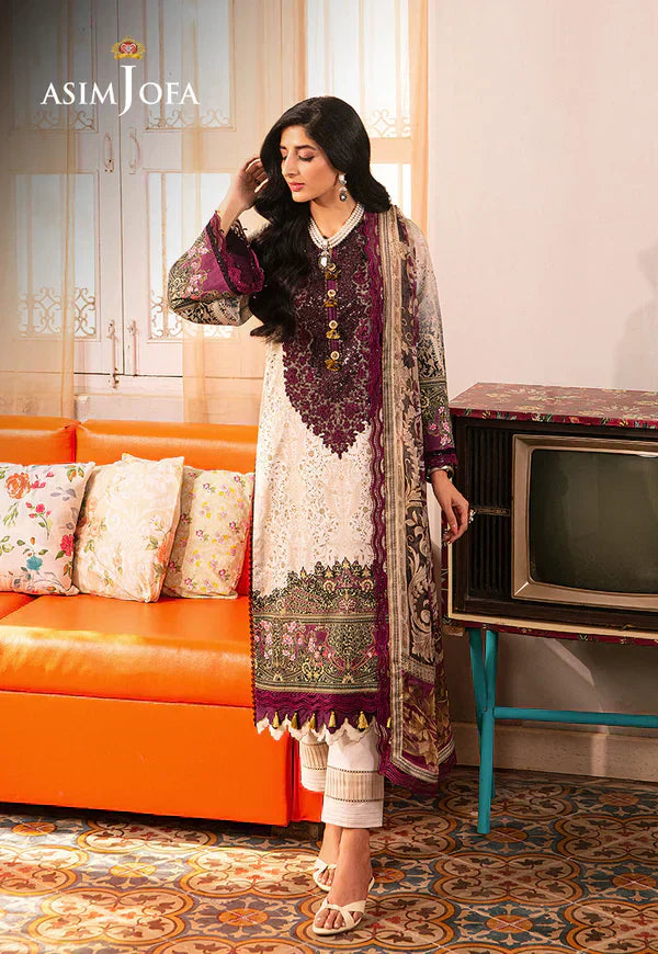 Asim Jofa | Aira Summer Prints | AJAR 21 - Pakistani Dress - Maria Faisal