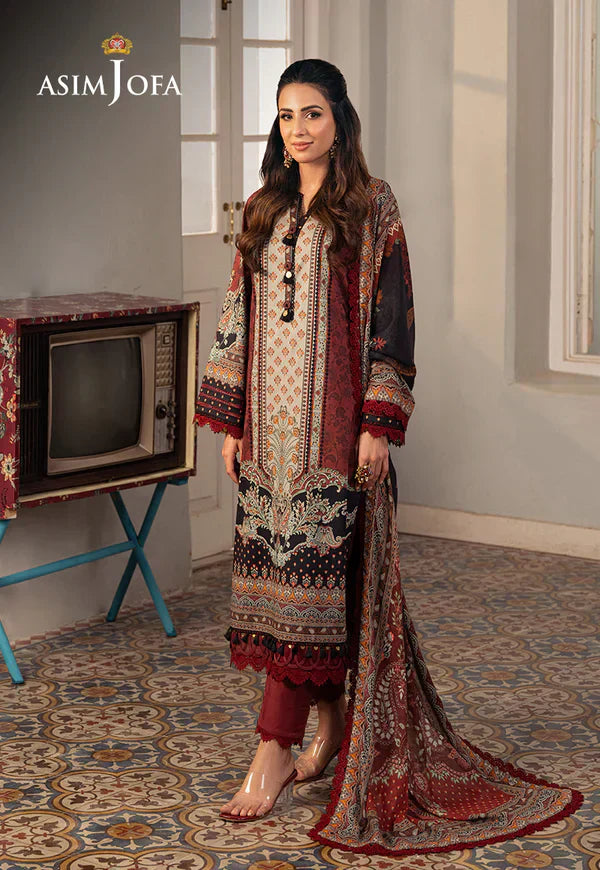 Asim Jofa | Aira Summer Prints | AJAR-26 - Pakistani Dress - Maria Faisal