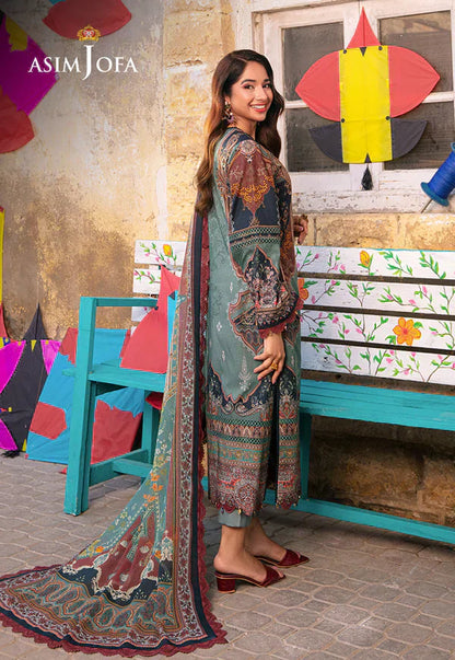 Asim Jofa | Aira Summer Prints | AJAR-01 - Pakistani Dress - Maria Faisal