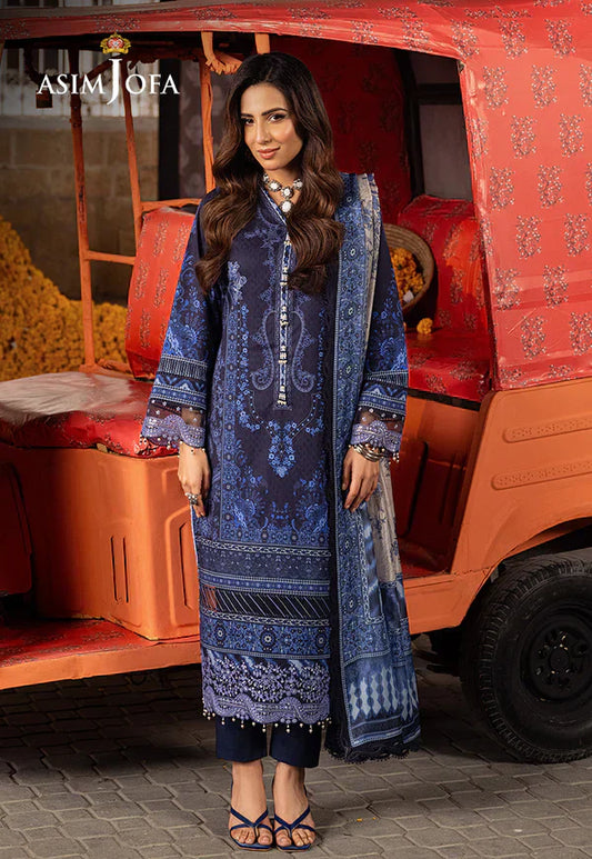 Asim Jofa | Aira Summer Prints | AJAR-09 - Pakistani Dress - Maria Faisal