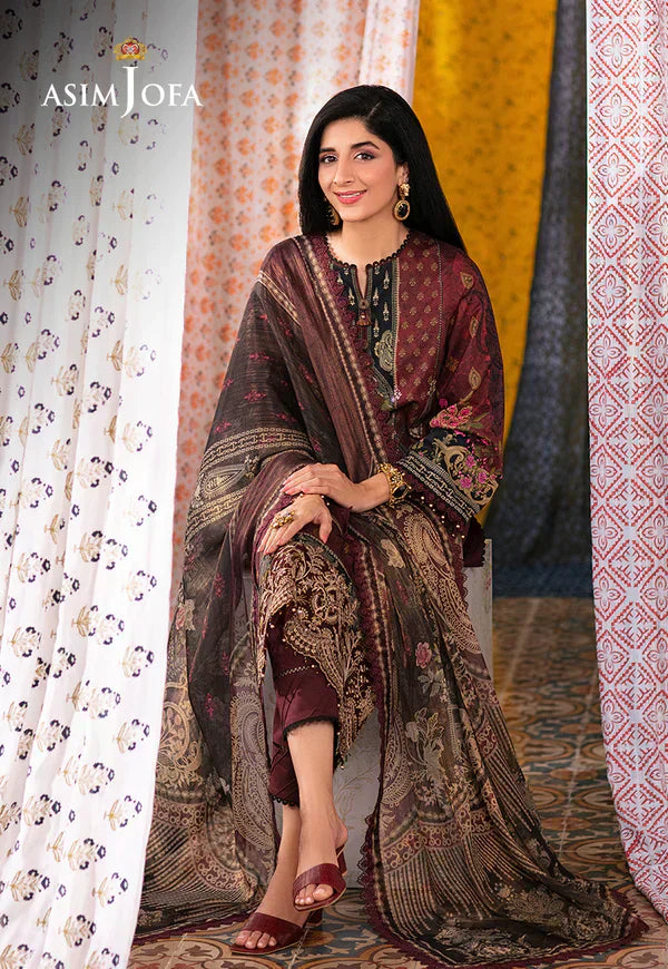 Asim Jofa | Aira Summer Prints | AJAR-19 - Pakistani Dress - Maria Faisal