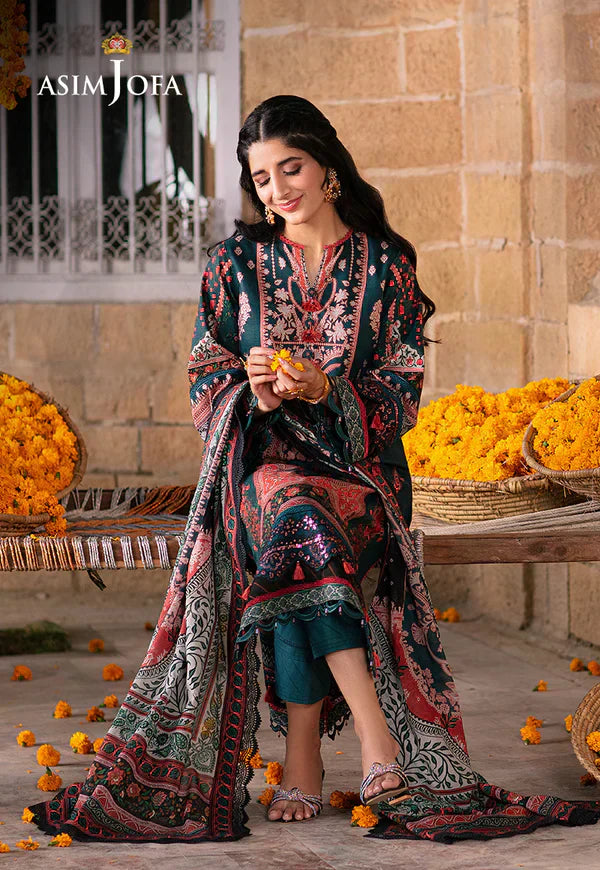 Asim Jofa | Aira Summer Prints | AJAR-13 - Pakistani Dress - Maria Faisal