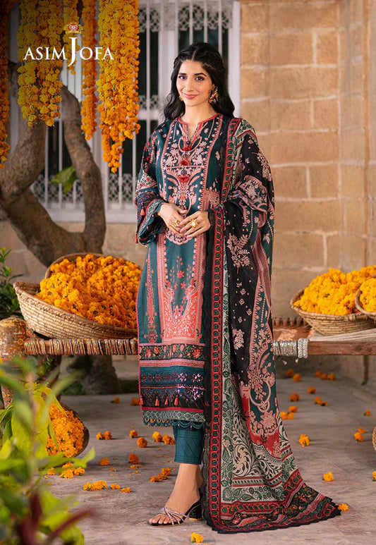 Asim Jofa | Aira Summer Prints | AJAR-13 - Pakistani Dress - Maria Faisal