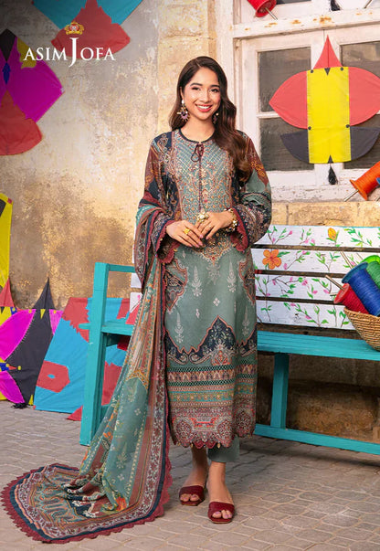 Asim Jofa | Aira Summer Prints | AJAR-01 - Pakistani Dress - Maria Faisal