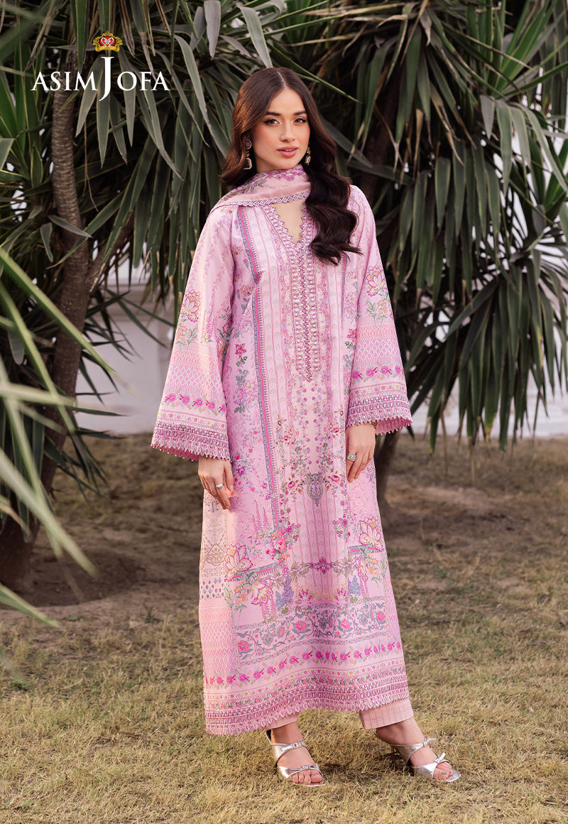 Asim Jofa | Charmuse Silk | AJRS-03 - Designer Dress with Intricate embroidery and embellishments. Shop elegent wedding dress at Maria Faisal.