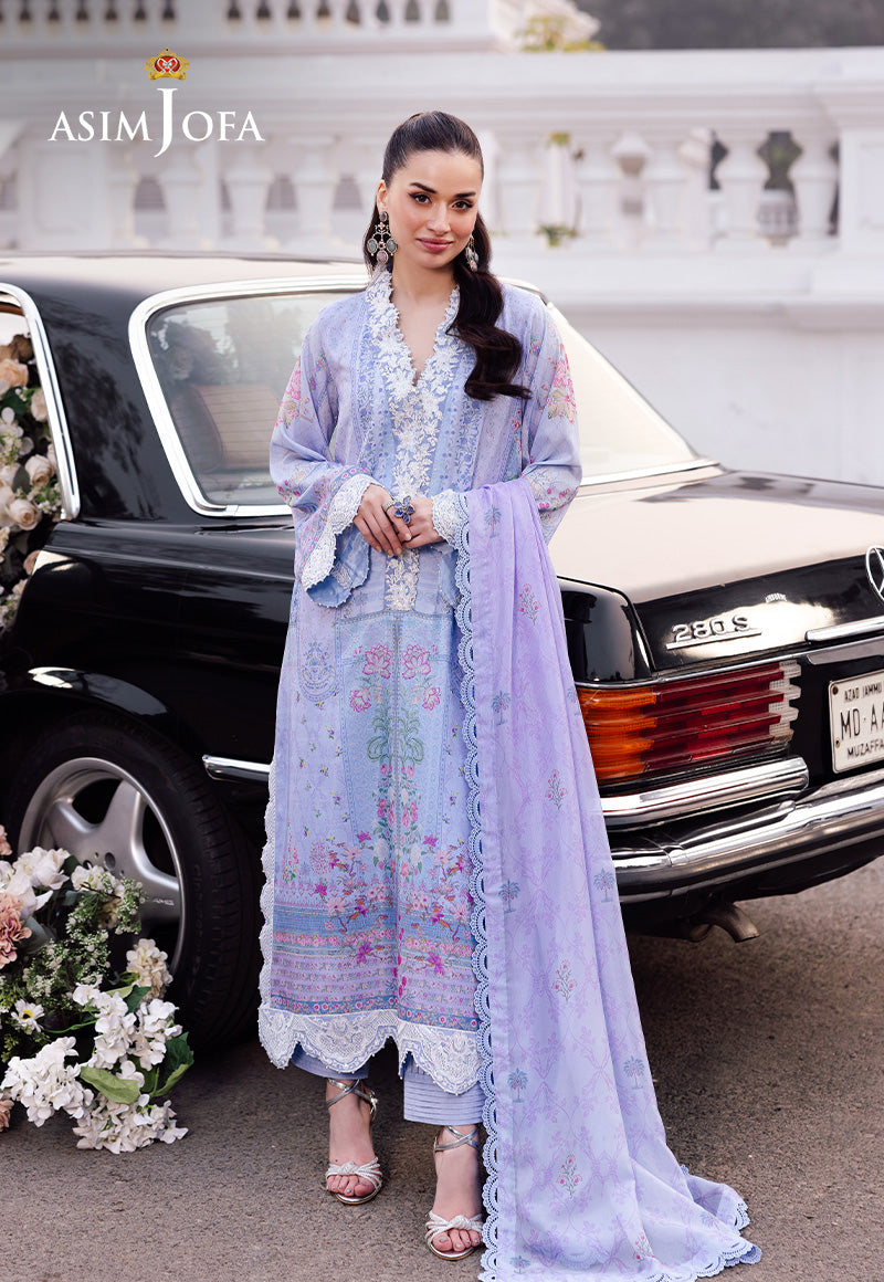 Asim Jofa | Charmuse Silk | AJRS-08 - Designer Dress with Intricate embroidery and embellishments. Shop elegent wedding dress at Maria Faisal.