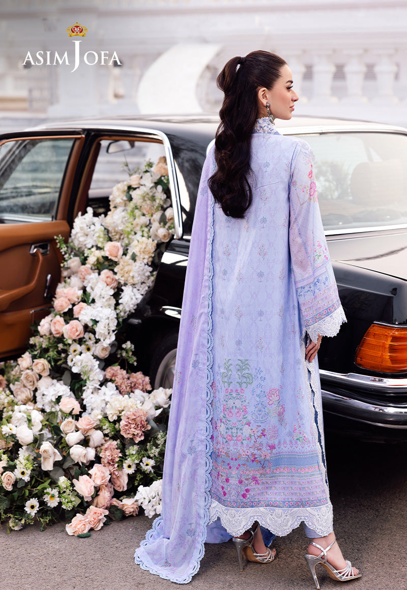 Asim Jofa | Charmuse Silk | AJRS-08 - Designer Dress with Intricate embroidery and embellishments. Shop elegent wedding dress at Maria Faisal.