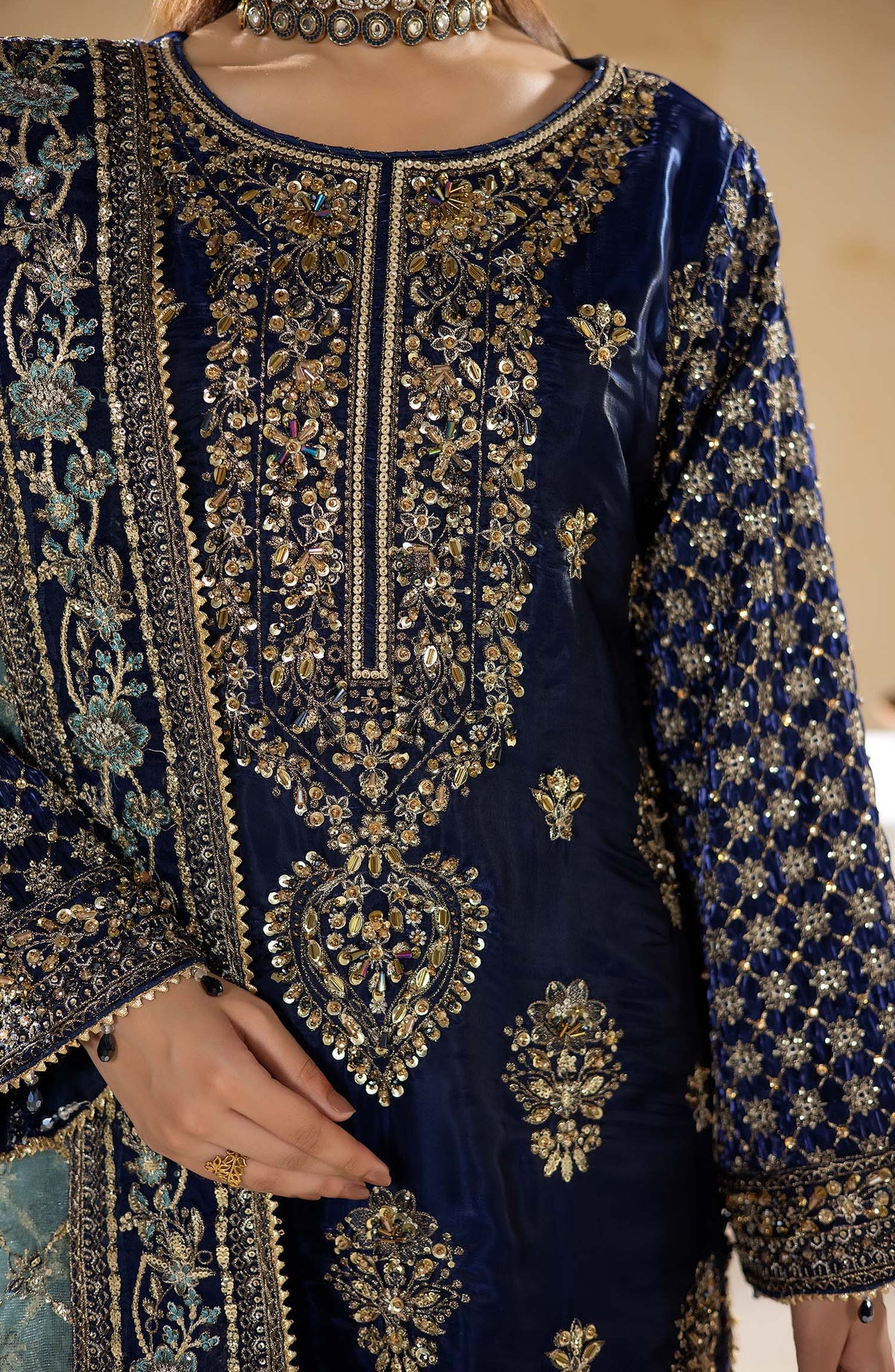Imrozia Premium | Aurelia Formals 26 | JF-41 A Astra - Formal Dress - available at Maria Faisal in UK and USA.