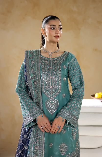 Imrozia Premium | Aurelia Formals 26 | JF-41 B Astra - Formal Dress - available at Maria Faisal in UK and USA.