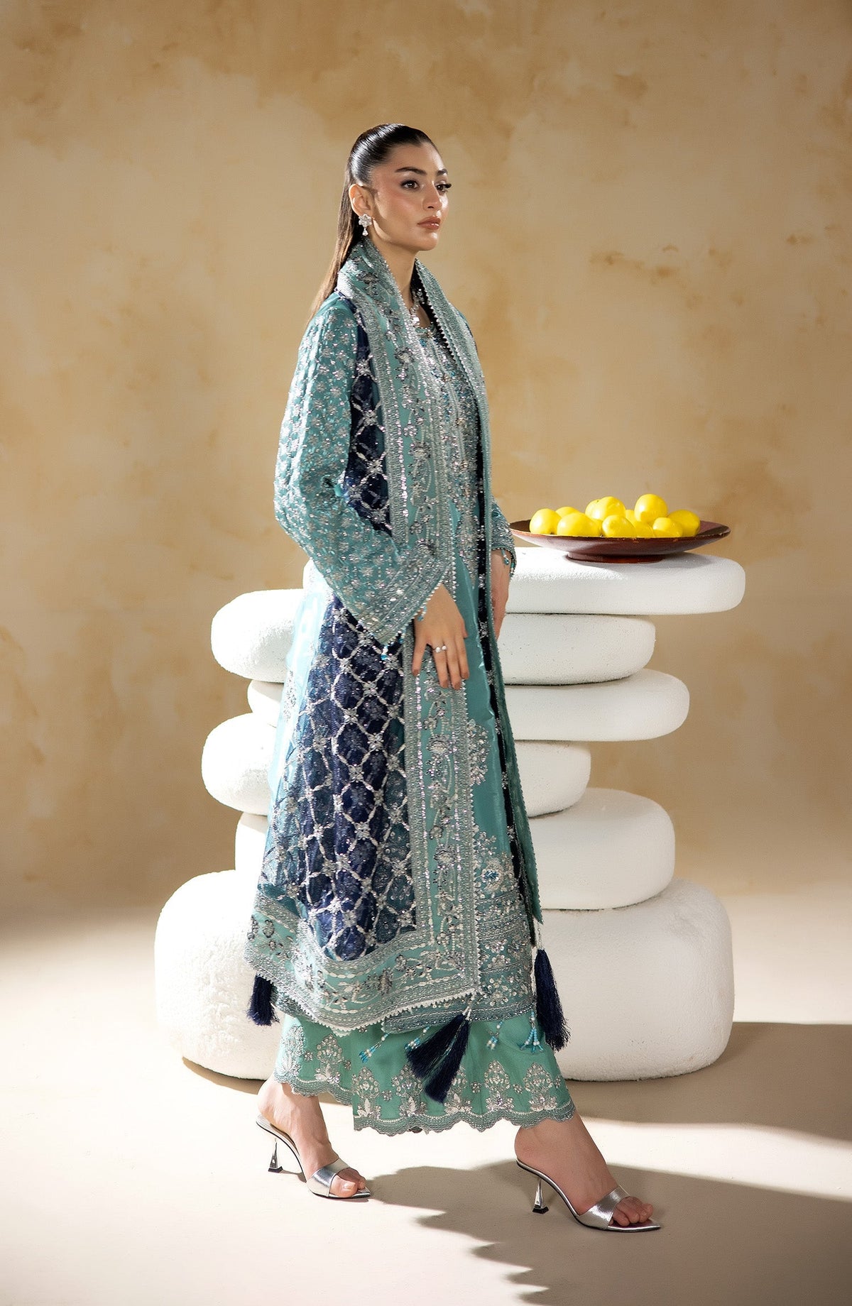 Imrozia Premium | Aurelia Formals 26 | JF-41 B Astra - Formal Dress - available at Maria Faisal in UK and USA.