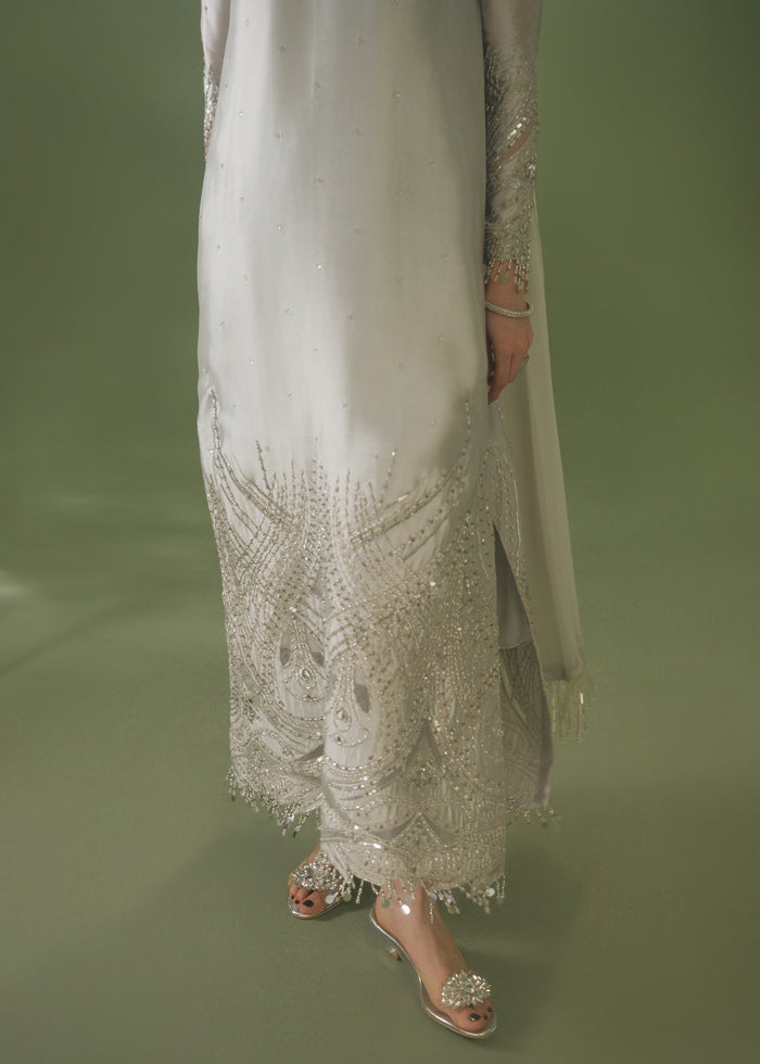 Jeem | Celestial Luxe Formals | AURA GREY - Formal Dress - available at Maria Faisal in UK and USA.