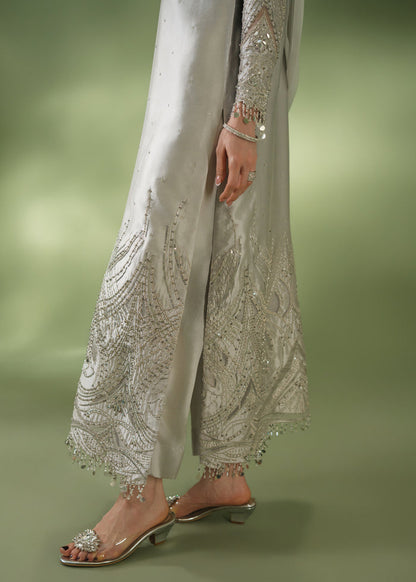 Jeem | Celestial Luxe Formals | AURA GREY - Formal Dress - available at Maria Faisal in UK and USA.