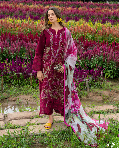 Mushq | Hemline the Secret Garden | Aurora Petals - Luxury Dress - available at Maria Faisal in UK and USA.