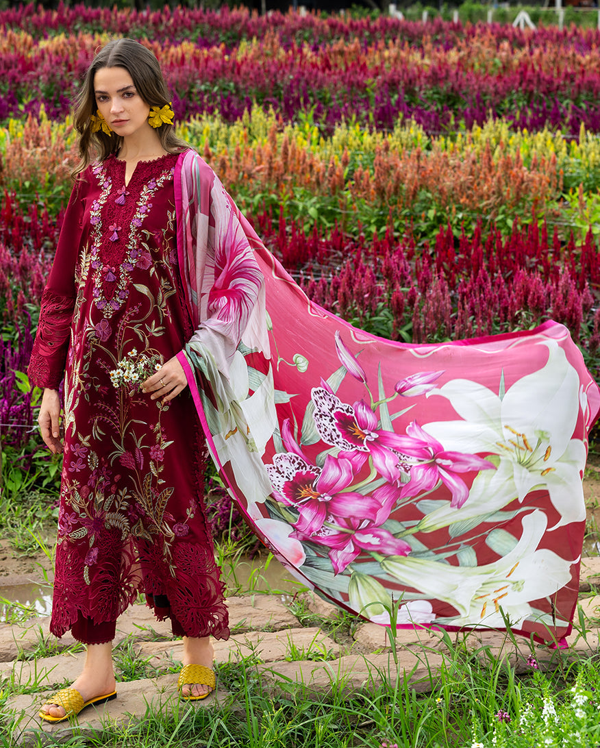 Mushq | Hemline the Secret Garden | Aurora Petals - Luxury Dress - available at Maria Faisal in UK and USA.
