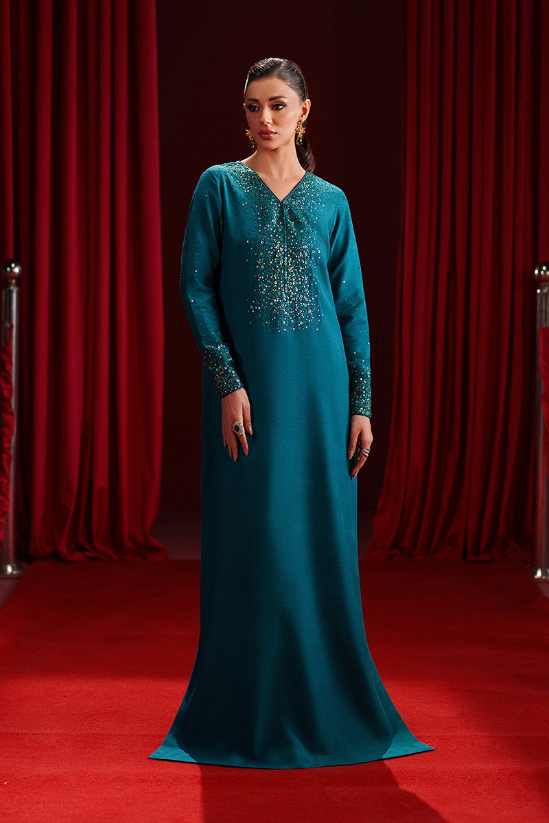 Fozia Khalid | Ombre Luxe | Aurora - Luxury Dress - available at Maria Faisal in UK and USA.