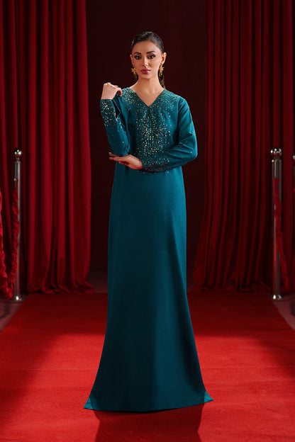 Fozia Khalid | Ombre Luxe | Aurora - Luxury Dress - available at Maria Faisal in UK and USA.