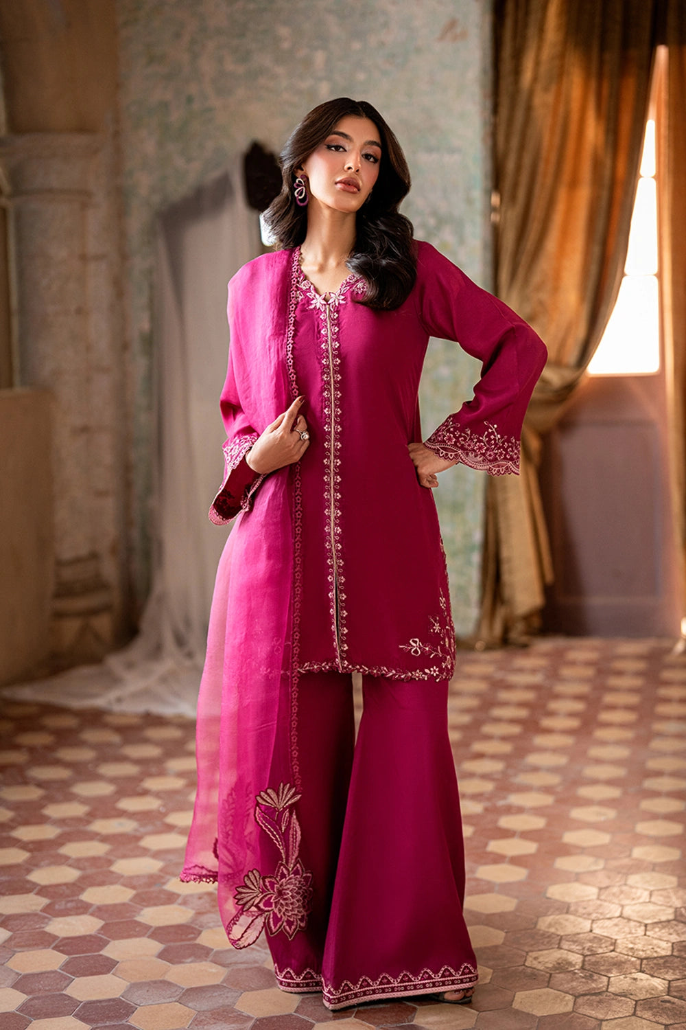 Azure | Vogue Formals | Aurora - Formal Dress - available at Maria Faisal in UK and USA.