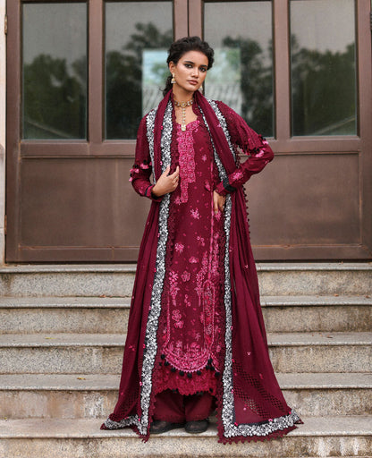 Republic Womenswear | Lilas Lawn 26 | Azari - Luxury Dress - available at Maria Faisal in UK and USA.