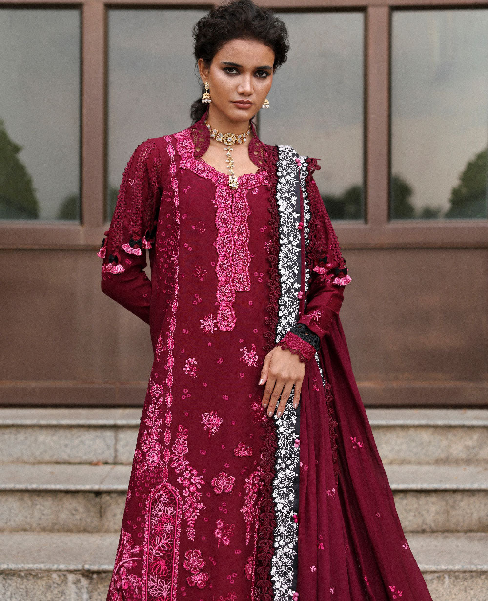 Republic Womenswear | Lilas Lawn 26 | Azari - Luxury Dress - available at Maria Faisal in UK and USA.