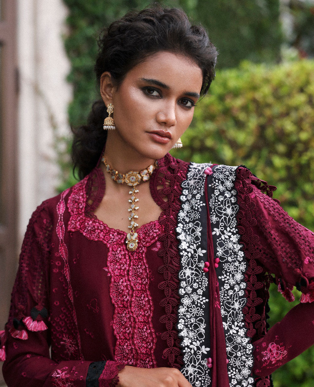 Republic Womenswear | Lilas Lawn 26 | Azari - Luxury Dress - available at Maria Faisal in UK and USA.
