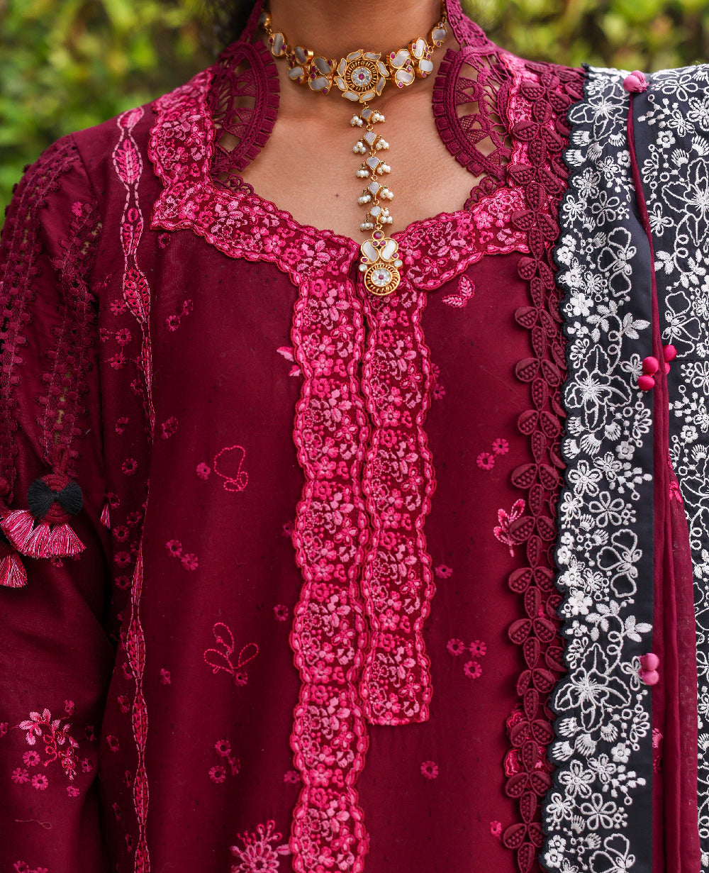 Republic Womenswear | Lilas Lawn 26 | Azari - Luxury Dress - available at Maria Faisal in UK and USA.