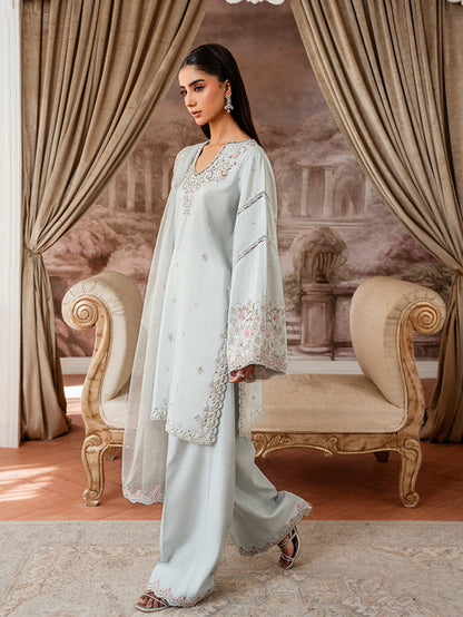 Epoque | Elysia Luxury Pret | Azure - Luxury Dress - available at Maria Faisal in UK and USA.