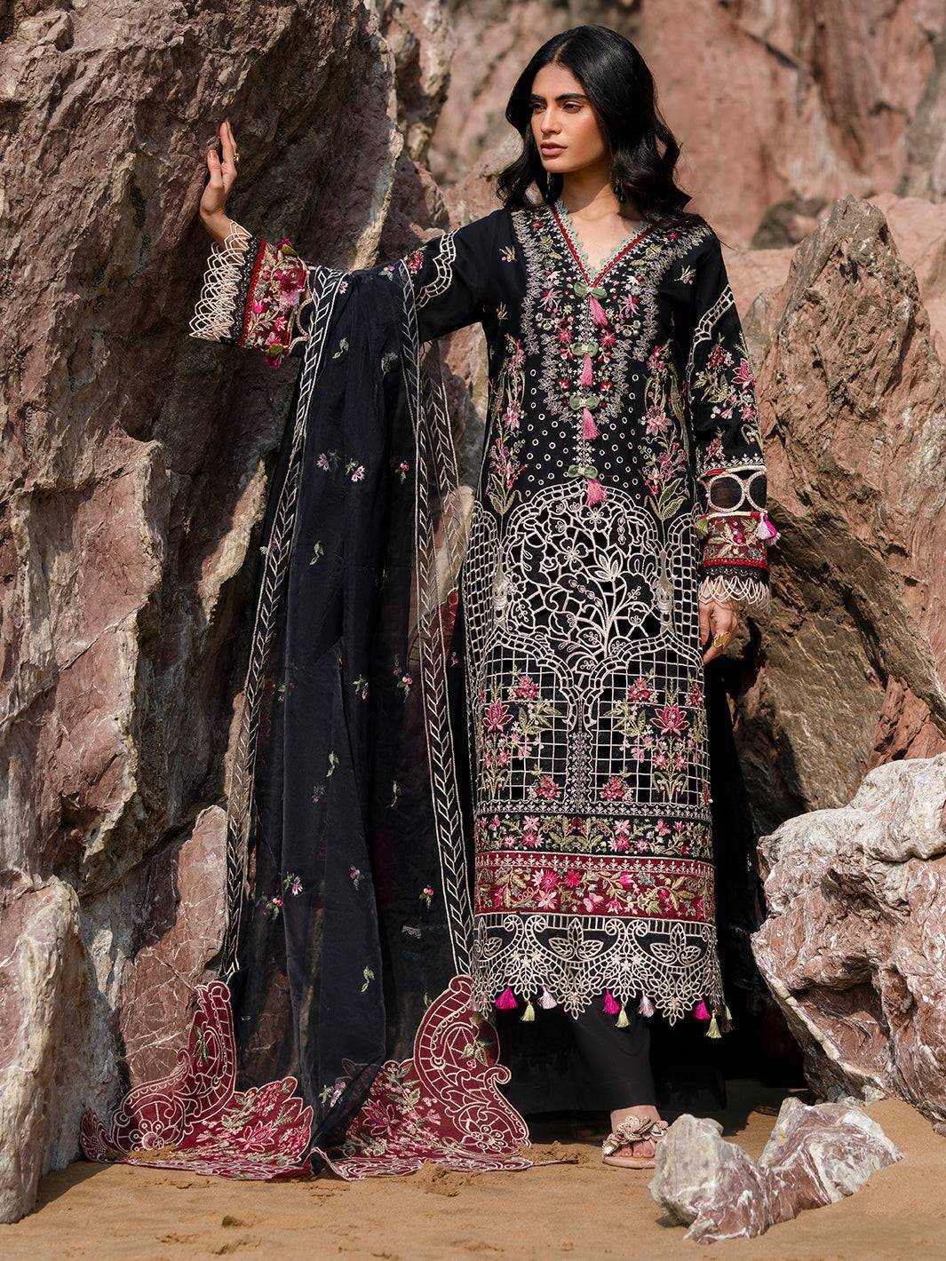 Mahnur | Sirena Luxury Lawn 25 | Azure by Maria Faisal - Registered Vendor of : Mahnur - type : Ladies Clothes - 100% original wedding dresses
