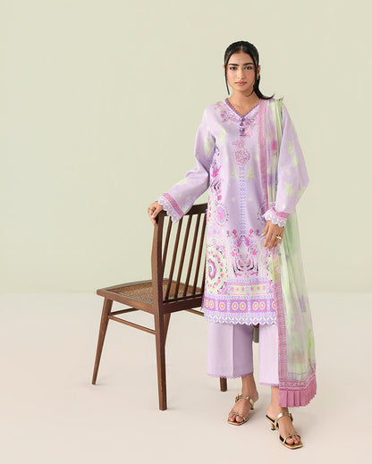 Roheenaz | Rosette Lawn | Azure days - Casual Dress - available at Maria Faisal in UK and USA.