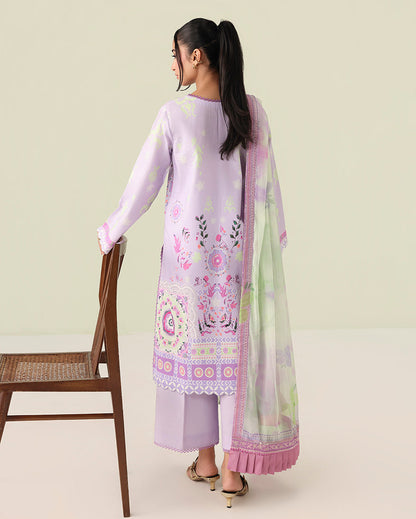 Roheenaz | Rosette Lawn | Azure days - Casual Dress - available at Maria Faisal in UK and USA.