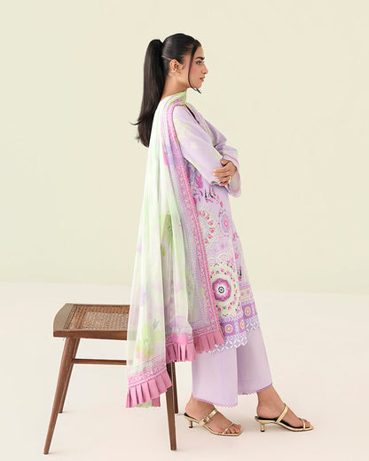 Roheenaz | Rosette Lawn | Azure days - Casual Dress - available at Maria Faisal in UK and USA.
