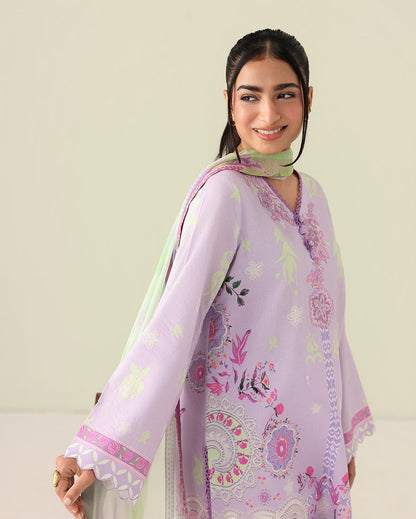 Roheenaz | Rosette Lawn | Azure days - Casual Dress - available at Maria Faisal in UK and USA.