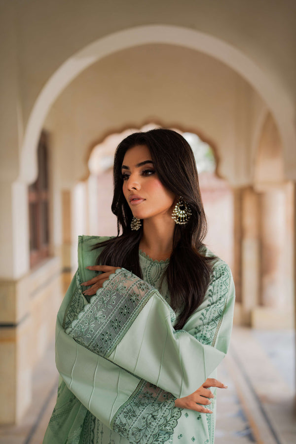 Azzal | Lawn 25 | LIME - Ladies Clothes - Maria Faisal
