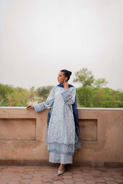 Azzal | Lawn 25 | SAPPHIRE - Ladies Clothes - Maria Faisal