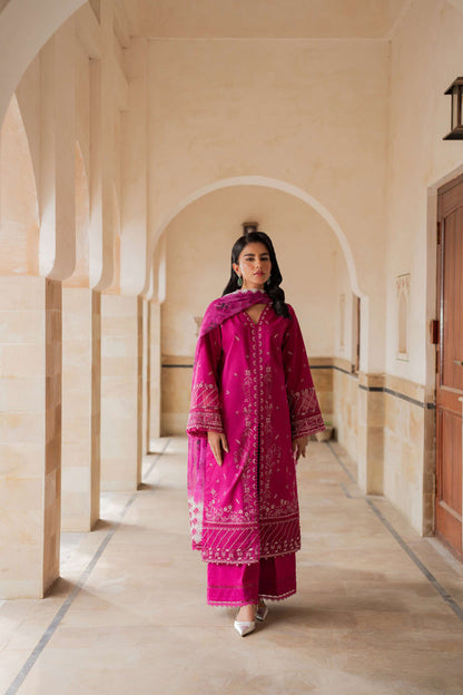 Azzal | Lawn 25 | ORCHID - Ladies Clothes - Maria Faisal