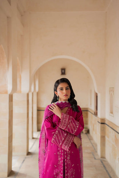 Azzal | Lawn 25 | ORCHID - Ladies Clothes - Maria Faisal