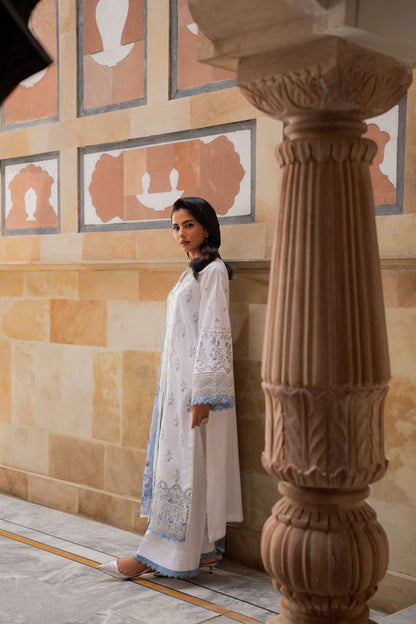 Azzal | Lawn 25 | IVORY - Ladies Clothes - Maria Faisal