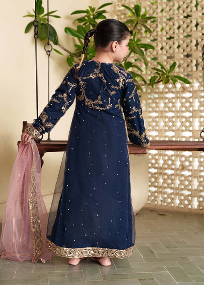 3 Piece Embroidered Chiffon Suit - Kids Clothing - available at Maria Faisal in UK and USA.