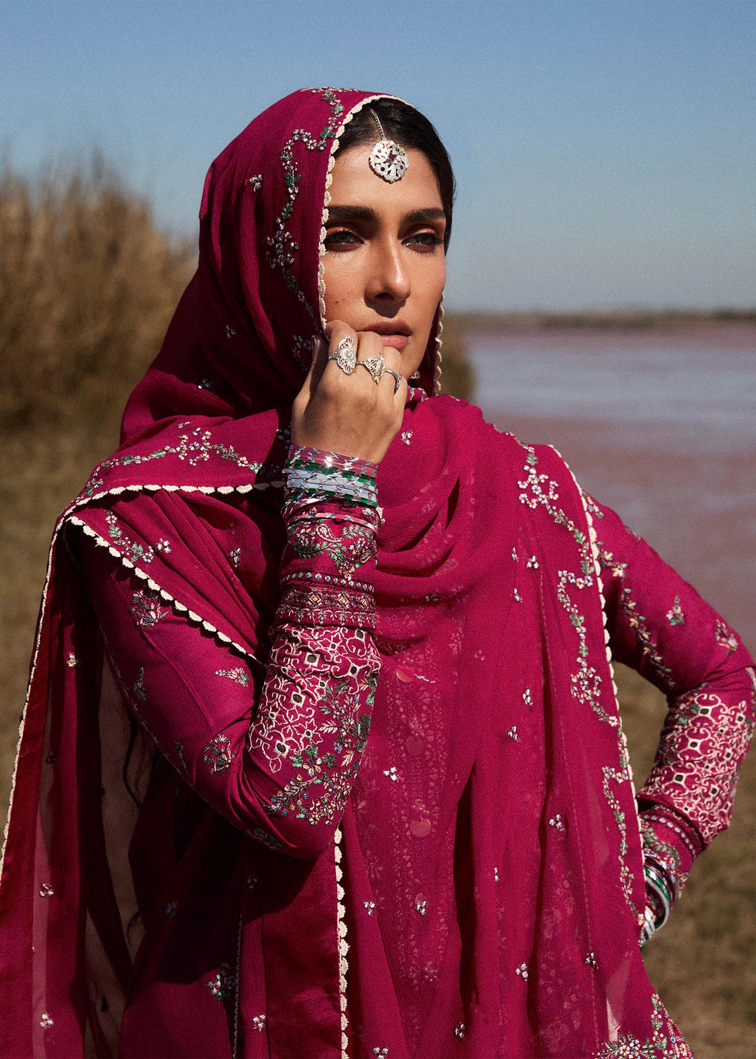 Hussain Rehar | Surkh Eid Pret’25 | Mehrunisa - Ladies Clothes - Maria Faisal
