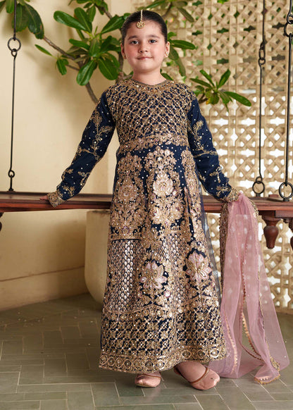 3 Piece Embroidered Chiffon Suit - Kids Clothing - available at Maria Faisal in UK and USA.