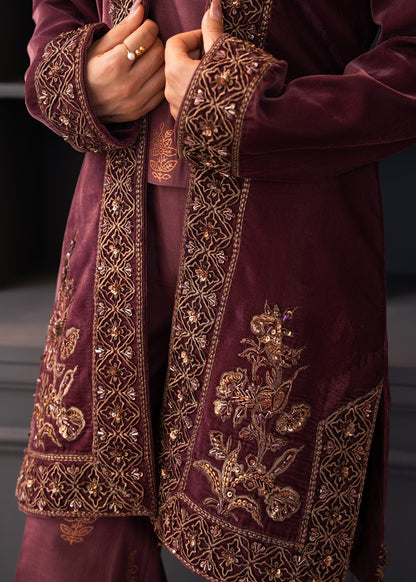 Fozia Khalid | The Velvet Rise 25 | OPAL MIST - Formal Dress - available at Maria Faisal in UK and USA.